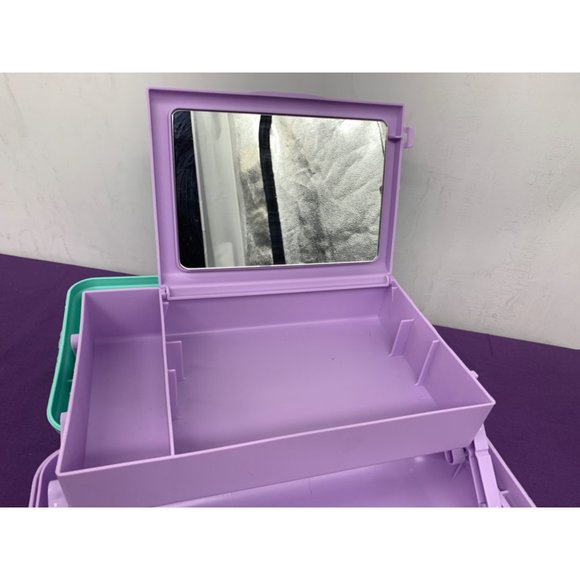 Caboodles Pastel Models 5626 mold 4508 Made in the USA, Retro Travel Make-up Cas - Picture 2 of 14